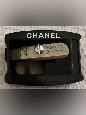 Authentic Chanel Black and Silver Pencil Sharpener! Made in Germany